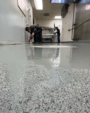Commercial Kitchen 700 sqft with Urethane Cement System by Alternative Surfaces 5