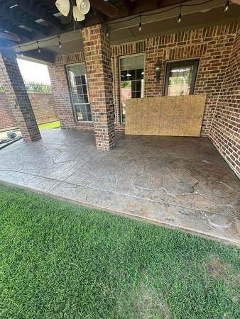 Stamped Concrete, stained and sealed in this patio by Innovative Concrete Concepts 15