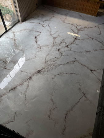 HOP marble reflector by Tulsa Custom Floor Coatings  3