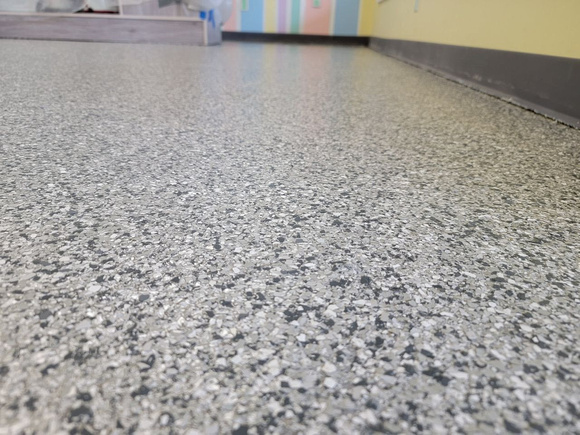 HERMETIC™ Flake Floor at Silly Grandma’s Sweet Creations in Troy, IL by Central Epoxy Flooring 3