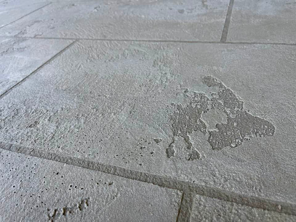 Stamped concrete overlay by Kevin C Durant with TexCoat Decorative Concrete 6