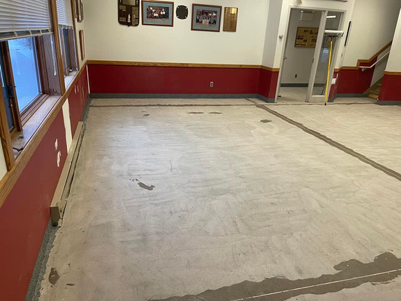 Two Harbors Fire Department meeting area flake by Northern Elite Epoxy 16