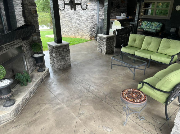 HOP THIN-FINISH Decorative Concrete Overlay using Ulta-Stone by Hopkins Flooring LLC 3