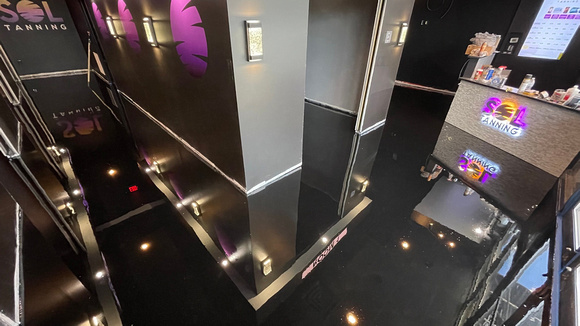 Tanning salon at Sol Tanning in West Chester, REFLECTOR™ Enahancer by DCE Flooring LLC 21