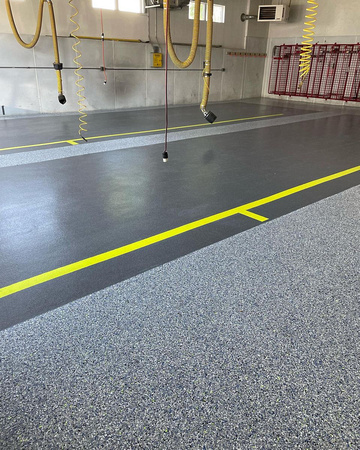 HERMETIC™ Flake Floor at Putnam Lake Firehouse by Epoxy Flooring and Beyond 2