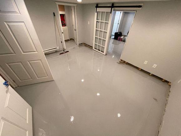 HOP basement reflector & flake by DCE Flooring LLC  11