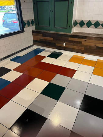 Commercial pizza restaurant using pt4 colors and ausv with satin agg by Stachua Rainville 1