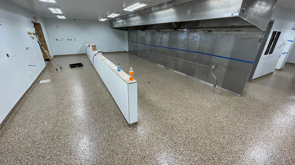 PJ's Pancake House in NJ commercial kitchen flake by DCE Flooring LLC 10