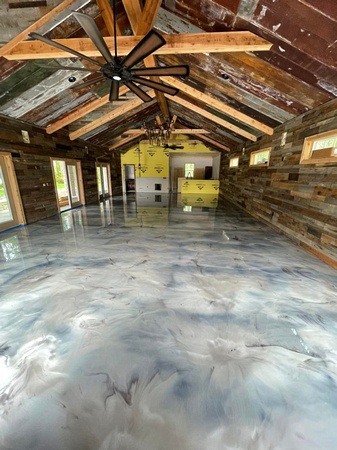 HOP REFLECTOR™ Enhancer Floor for this man cave by Liquid Perfection 1