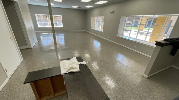 Commercial doggy daycare flake by DCE Flooring LLC 3