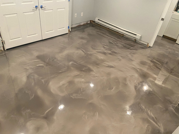 HOP basement reflector & flake by DCE Flooring LLC  5