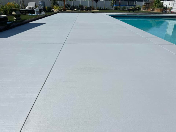 Pool deck using THING-FINISH™ Overlay by Snake River Epoxy 3