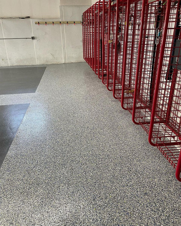 HERMETIC™ Flake Floor at Putnam Lake Firehouse by Epoxy Flooring and Beyond 5