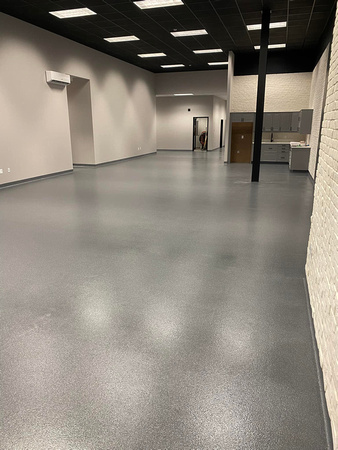 Commercial installed in a commercial film production area at Child Evangelism Fellowship Inc HERMETIC™ Flake by Extreme Floor Coatings, LLC 5