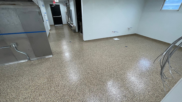 PJ's Pancake House in NJ commercial kitchen flake by DCE Flooring LLC 12