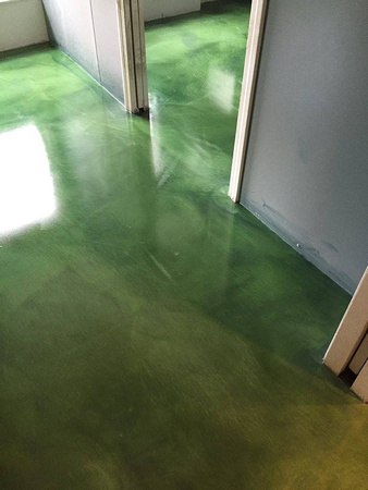 #16 StoreySmith Pediatric Clinic PA green apple reflector by CORACRETE - Decorative Concrete Resurfacing - 10