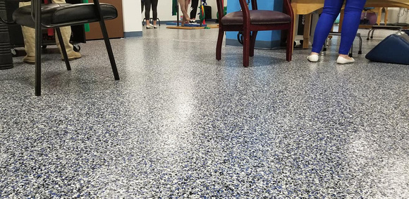 Fyzical Therapy & Balance Centers PBC (West Palm Beach-Flagler) flake by All Bright Epoxy Floor Coatings - 2