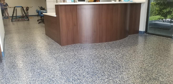 Fyzical Therapy & Balance Centers PBC (West Palm Beach-Flagler) flake by All Bright Epoxy Floor Coatings - 1