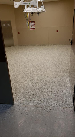 Phase 1 of 6 for Mirimar Surgical Center flake with integrated cove base by All Bright Floor Restoration, LLC - 4