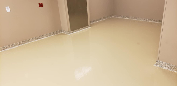 Phase 1 of 6 for Mirimar Surgical Center flake with integrated cove base by All Bright Floor Restoration, LLC - 7
