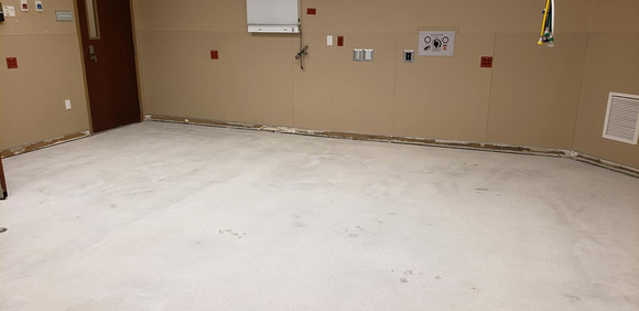 Phase 1 of 6 for Mirimar Surgical Center flake with integrated cove base by All Bright Floor Restoration, LLC - 9