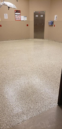 Phase 2 of 6 for Mirimar Surgical Center flake with integrated cove base by All Bright Floor Restoration, LLC - 1
