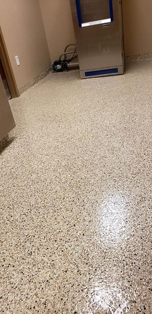 Phase 2 of 6 for Mirimar Surgical Center flake with integrated cove base by All Bright Floor Restoration, LLC - 3
