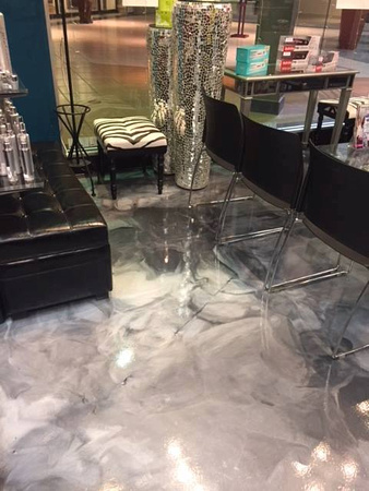 #20 Rudy & Kelly - Greenbrier Mall Salon Reflector by Distinguished Designs Decorative Concrete 7