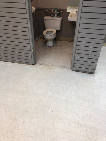 Salon in Royal Oak, MI pt1 reflector charcoal pearl over medium gray base with ausv with agg by ProTech Concrete Coatings @ProTechConcreteServices - 9