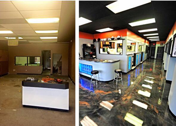 Tattoo shop reflector by CS-16 Epoxy and Remodeling @cs16epoxy - 5