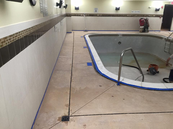 Indoor pool Courtyard Marriott in Largo, MD quartz by Gimondo Epoxy and Concrete, Inc. - 14