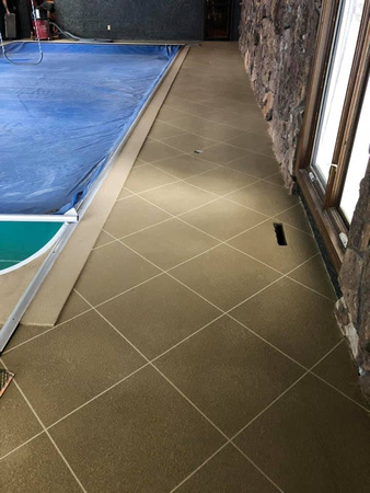 Indoor pool splatter texture by MD Concrete Coatings - 4
