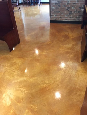 #45 Windy City Pizza Micro-finish with HYDRA-STONE™ Dye, E-100-VR1™ Clear Epoxy, and AUS-V with Satin aggregate - 2