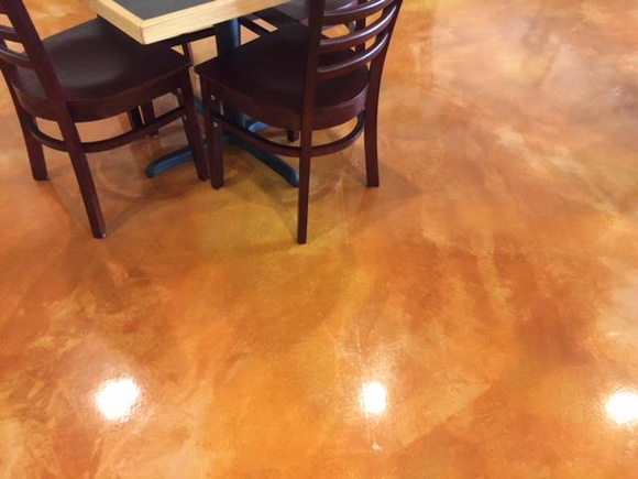 #45 Windy City Pizza Micro-finish with HYDRA-STONE™ Dye, E-100-VR1™ Clear Epoxy, and AUS-V with Satin aggregate - 4