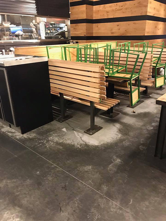 #49 Before & after pictures of a grind and seal using E100-PT1™ at a Shake Shack in Herald Square by World Class Interiors, LLC 2