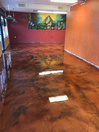 Mexican restaurant reflector by Jim White Flooring