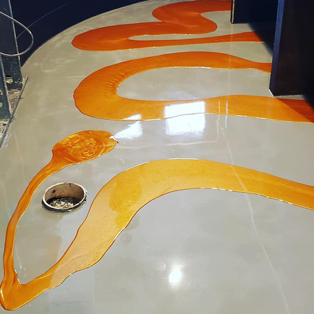 Bar orange gold and grape reflector by Bay Area Residential & Commercial Services LLC @BayAreaEpoxy IG-robertofierros13 - 4