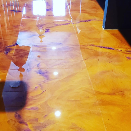 Bar orange gold and grape reflector by Bay Area Residential & Commercial Services LLC @BayAreaEpoxy IG-robertofierros13 - 7