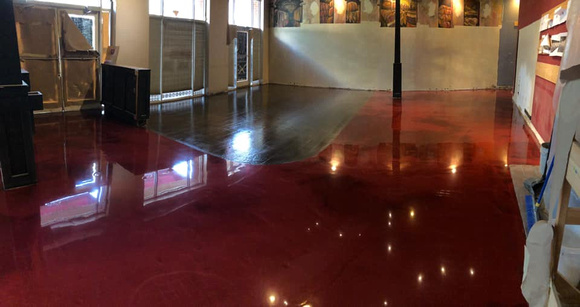 Localvino Wine Bar combo reflector and thin-finish by Mark Snyder with East Coast Decorative Concrete - 2