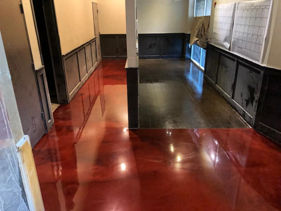 Localvino Wine Bar combo reflector and thin-finish by Mark Snyder with East Coast Decorative Concrete - 3