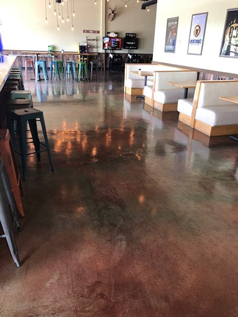 Lockside Bar & Grill in Chesapeake, VA thin-finish micro-finish with hydra-stone by Distinguished Designs Decorative Concrete Coatings and Epoxy Floors @ddconcrete.net - 2