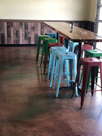 Lockside Bar & Grill in Chesapeake, VA thin-finish micro-finish with hydra-stone by Distinguished Designs Decorative Concrete Coatings and Epoxy Floors @ddconcrete.net - 5