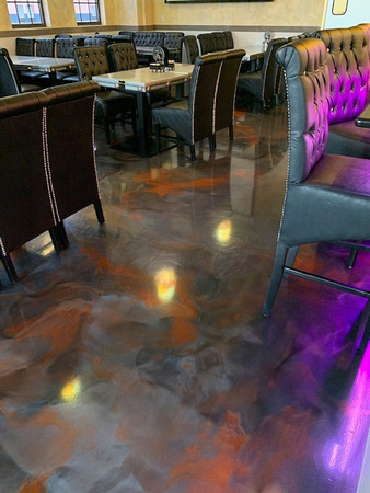 Mexico Viejo restaurant in South Boston, VA reflector by Distinguished Designs Decorative Concrete Coatings and Epoxy Floors @ddconcrete.net - 1