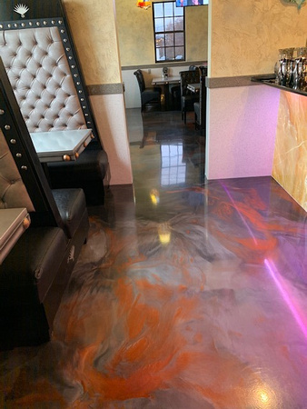 Mexico Viejo restaurant in South Boston, VA reflector by Distinguished Designs Decorative Concrete Coatings and Epoxy Floors @ddconcrete.net - 10