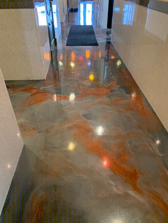 Mexico Viejo restaurant in South Boston, VA reflector by Distinguished Designs Decorative Concrete Coatings and Epoxy Floors @ddconcrete.net - 13