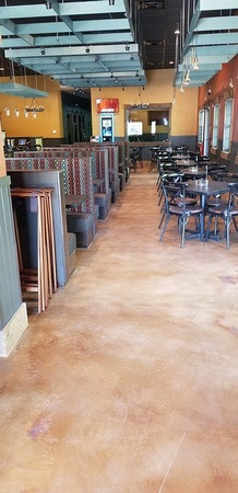 PJs Pancake House in NJ combo micro-finish flake in kitchen by DCE Flooring LLC @DCEflooring - 1