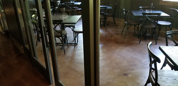 PJs Pancake House in NJ combo micro-finish flake in kitchen by DCE Flooring LLC @DCEflooring - 10