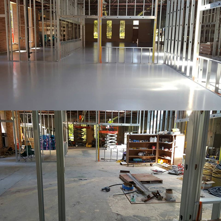 before and after neat George Fox University by Concrete Restoration Technologies