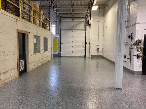 Able Electropolishing in Cicero, IL warehouse flake by American Floor Coatings - 3