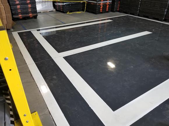 Amazon Fulfillment facility in Humble, TX neat with urethane top coat by Apex Commercial Industrial Flooring @Apexcif - 3
